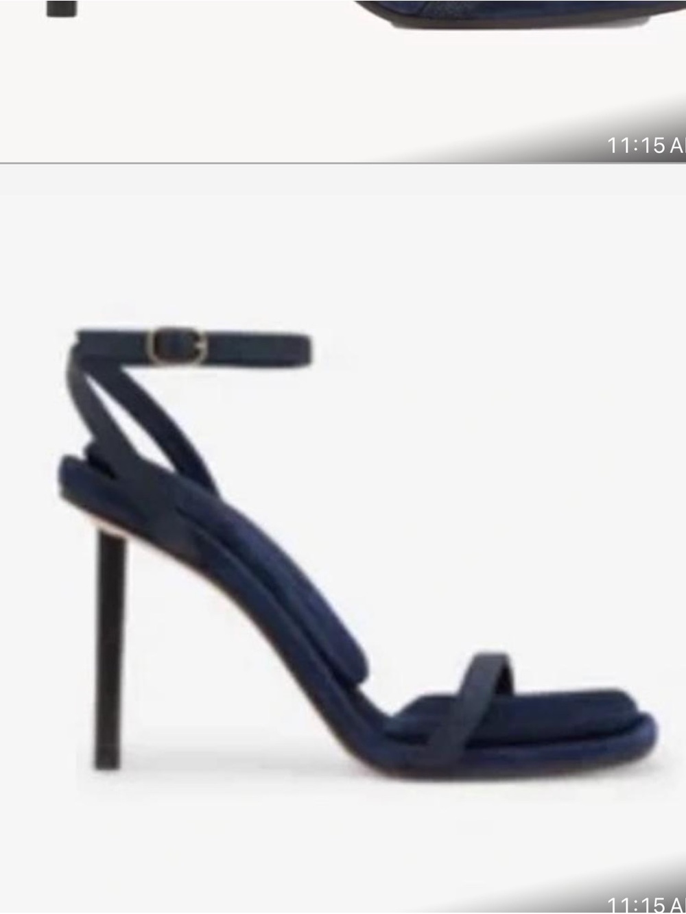 Tamara Mellon 37 7 navy blue heels